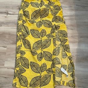 NEVER WORN Zara Linen Slit skirt